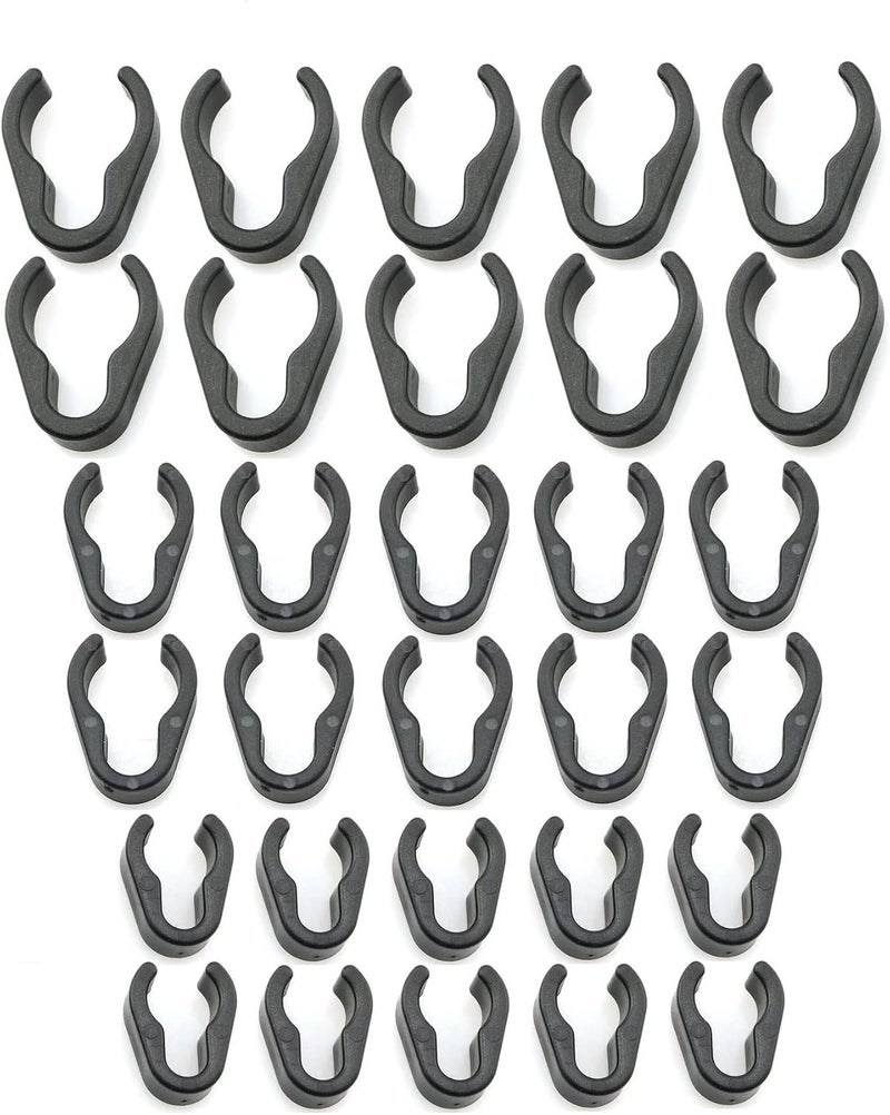 Mateda Mic Cable Clips - 30Pcs Universal Mic Boompole Clips - Image 1